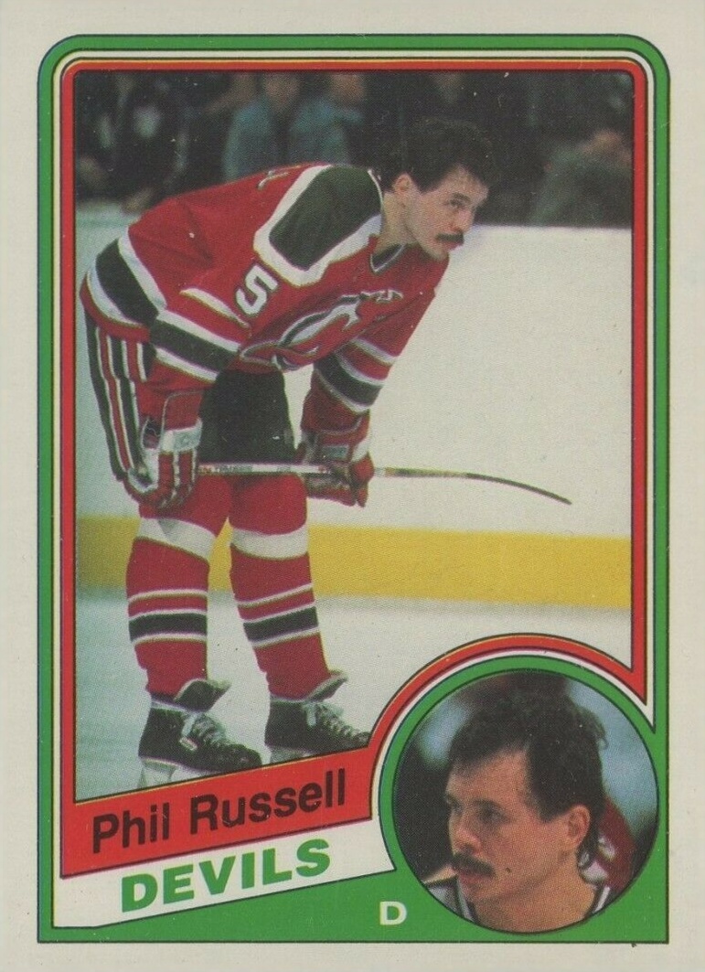 1984 O-Pee-Chee Phil Russell #120 Hockey Card