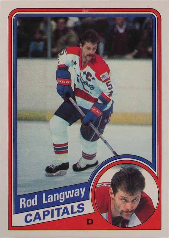 1984 O-Pee-Chee Rod Langway #202 Hockey Card