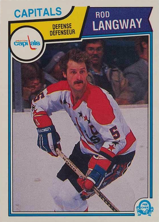 1983 O-Pee-Chee Rod Langway #374 Hockey Card