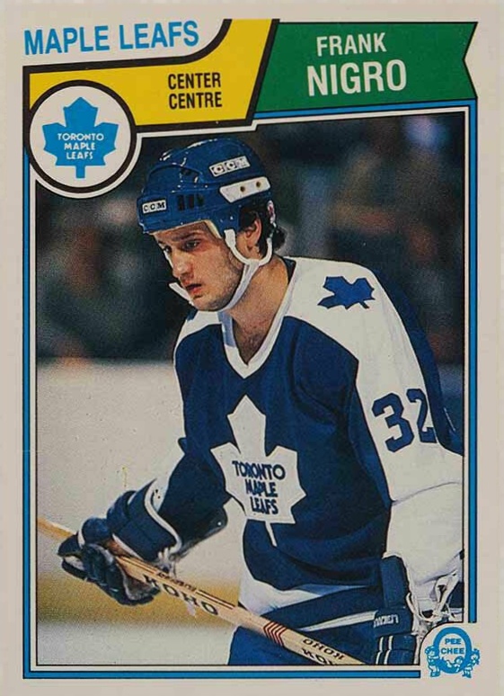 1983 O-Pee-Chee Frank Nigro #337 Hockey Card
