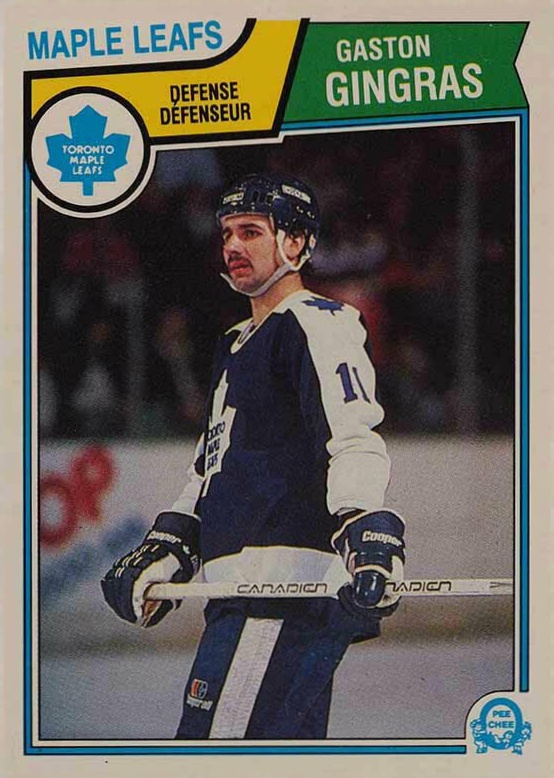 1983 O-Pee-Chee Gaston Gingras #332 Hockey Card