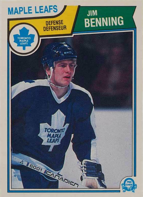 1983 O-Pee-Chee Jim Benning #326 Hockey Card