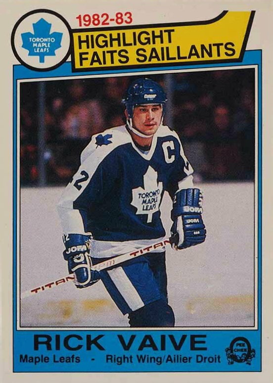 1983 O-Pee-Chee Rick Vaive #324 Hockey Card