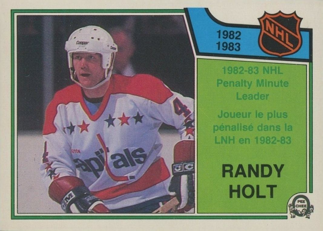 1983 O-Pee-Chee Randy Holt #220 Hockey Card
