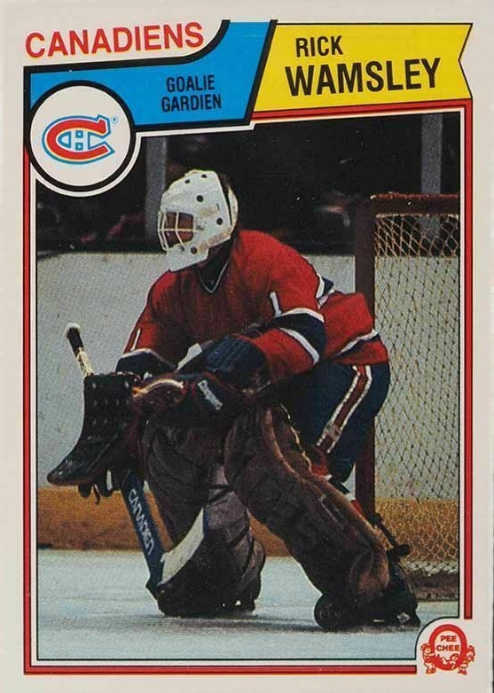 1983 O-Pee-Chee Rick Wamsley #201 Hockey Card