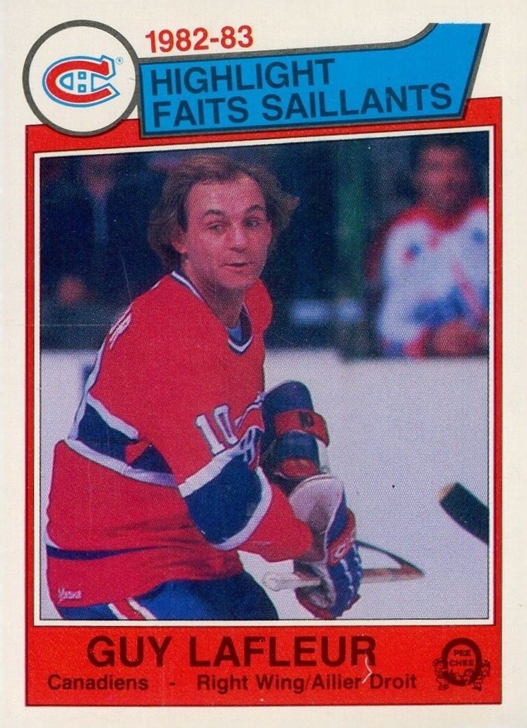 1983 O-Pee-Chee Guy LaFleur #183 Hockey Card