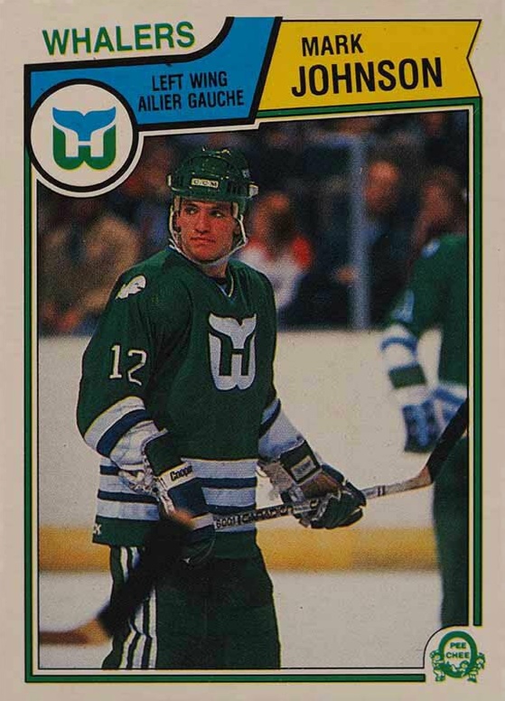 1983 O-Pee-Chee Mark Johnson #140 Hockey Card