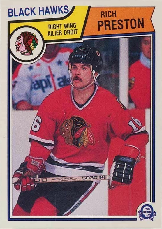 1983 O-Pee-Chee Rich Preston #110 Hockey Card