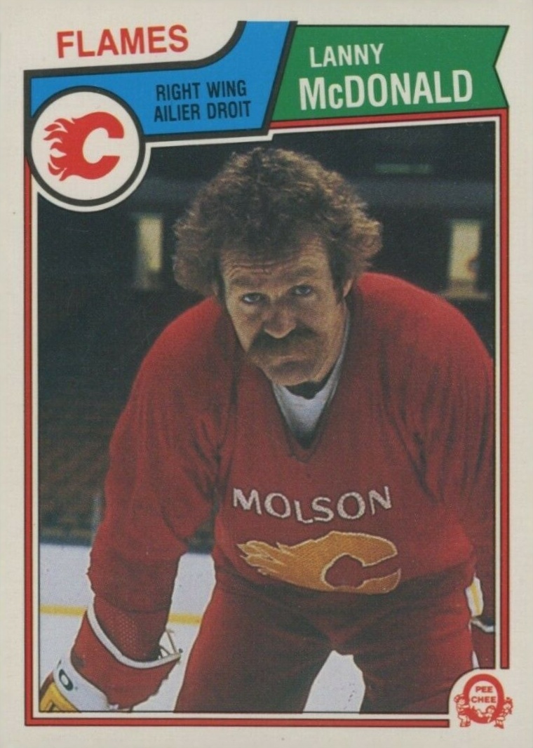 1983 O-Pee-Chee Lanny McDonald #87 Hockey Card