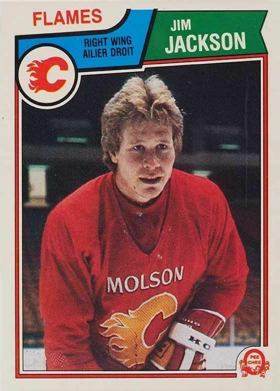1983 O-Pee-Chee Jim Jackson #84 Hockey Card