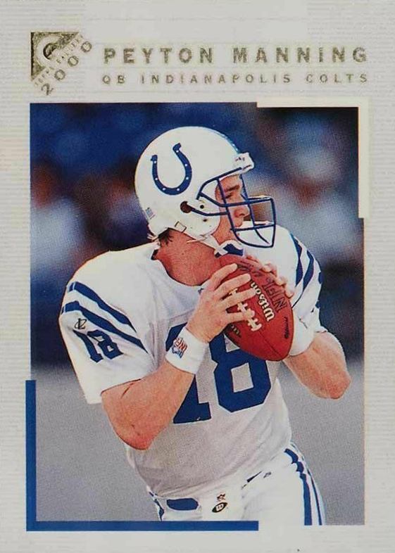 2000 Topps Gallery Peyton Manning #125 Football Card