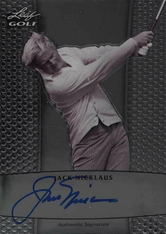2011 Leaf Golf Metal Autograph Jack Nicklaus #BAJN1 Golf Card