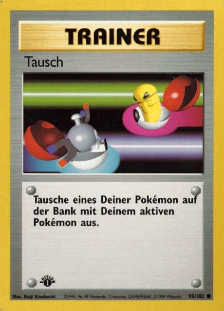 1999 Pokemon German  Tausch #95 TCG Card