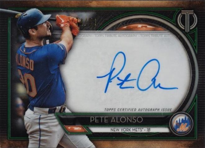 2020 Topps Tribute Autographs Pete Alonso #TAPA Baseball Card