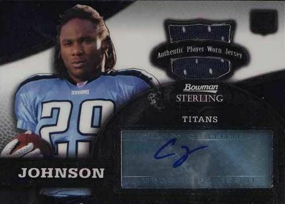 2008 Bowman Sterling Chris Johnson #156 Football Card