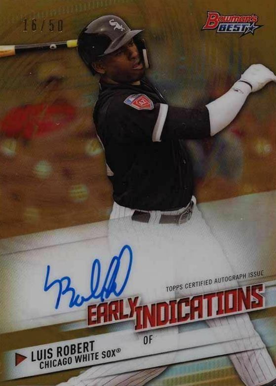2018 Bowman's Best Early Indications Autograph Luis Robert #EIALR Baseball Card