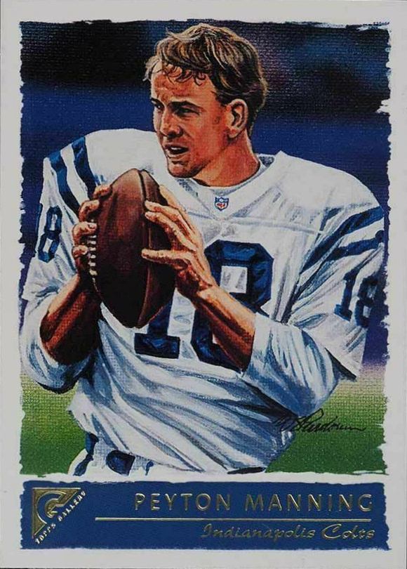 2001 Topps Gallery Peyton Manning #4 Football Card