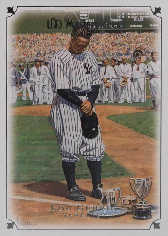 2007 Upper Deck Masterpieces Lou Gehrig #8 Baseball Card