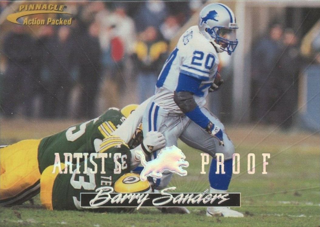 1996 Action Packed  Barry Sanders #51 Football Card