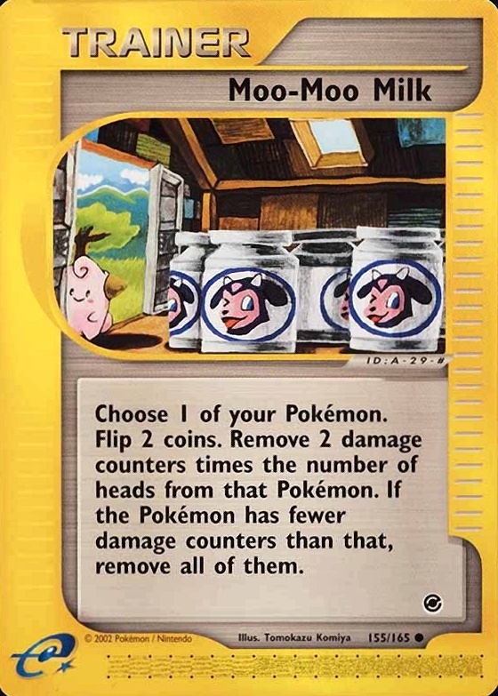 2002 Pokemon Expedition Moo-Moo Milk #155 TCG Card