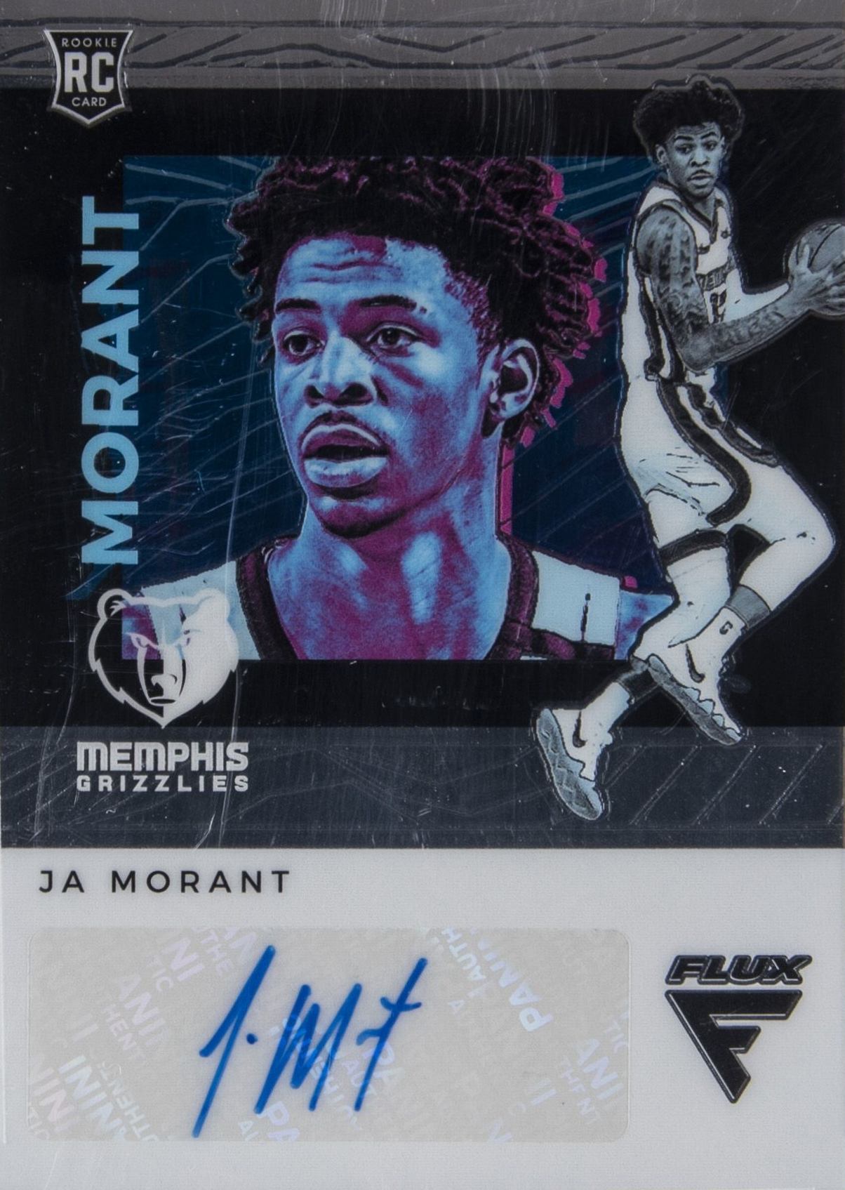 2019 Panini Chronicles Flux Rookie Autograph Ja Morant #FRJAM Basketball Card