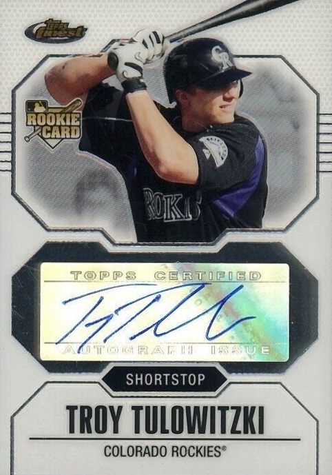 2007 Finest Troy Tulowitzki #152 Baseball Card