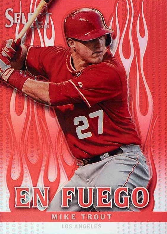 2013 Panini Select EN Fuego Mike Trout #EF2 Baseball Card