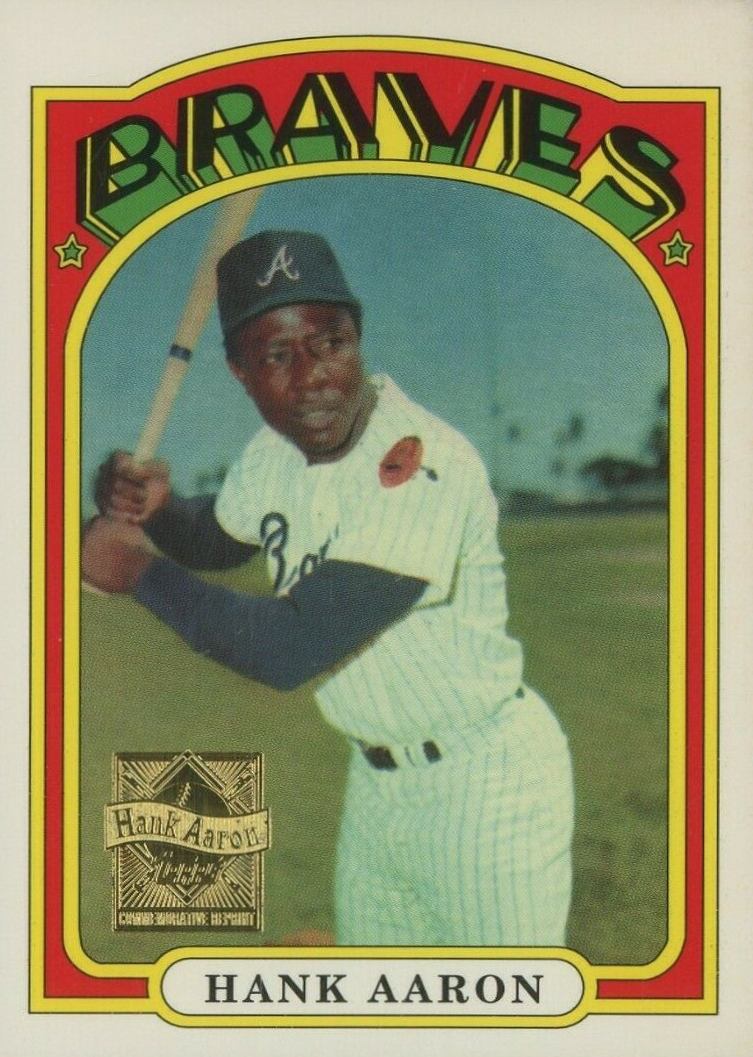 2000 Topps Hank Aaron 1972 Topps Reprint #19 Baseball Card