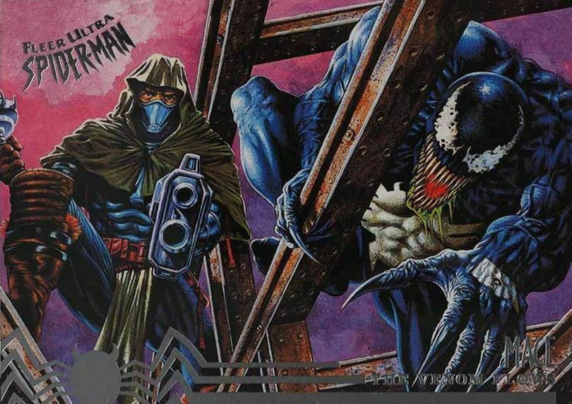 1995 Ultra Spider-Man Premier Venom and Mace #105 Non-Sports Card