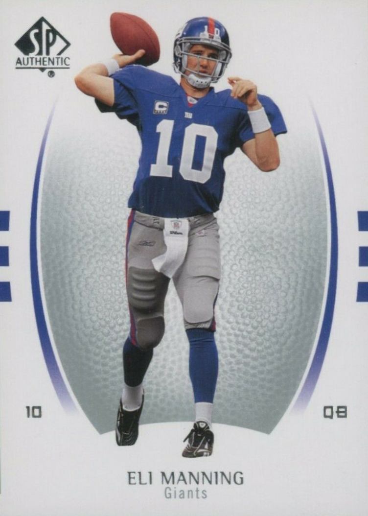 2007 SP Authentic Eli Manning #34 Football Card