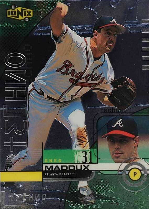 1999 Upper Deck Ionix Greg Maddux #R65 Baseball Card