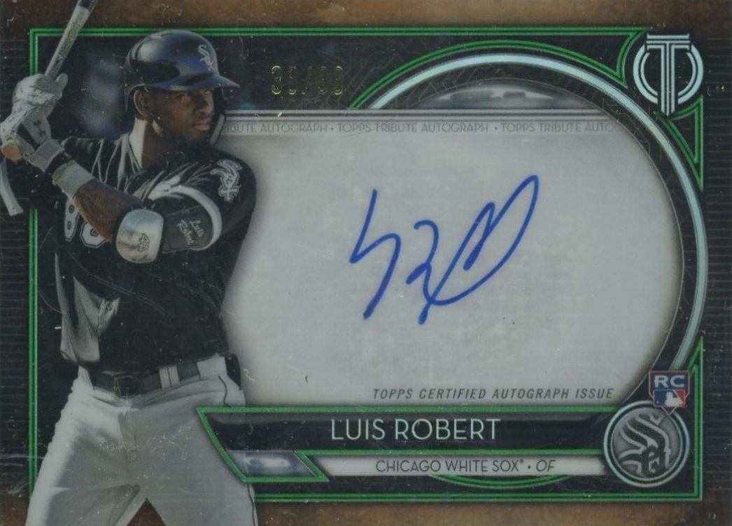 2020 Topps Tribute Autographs Luis Robert #TALR Baseball Card