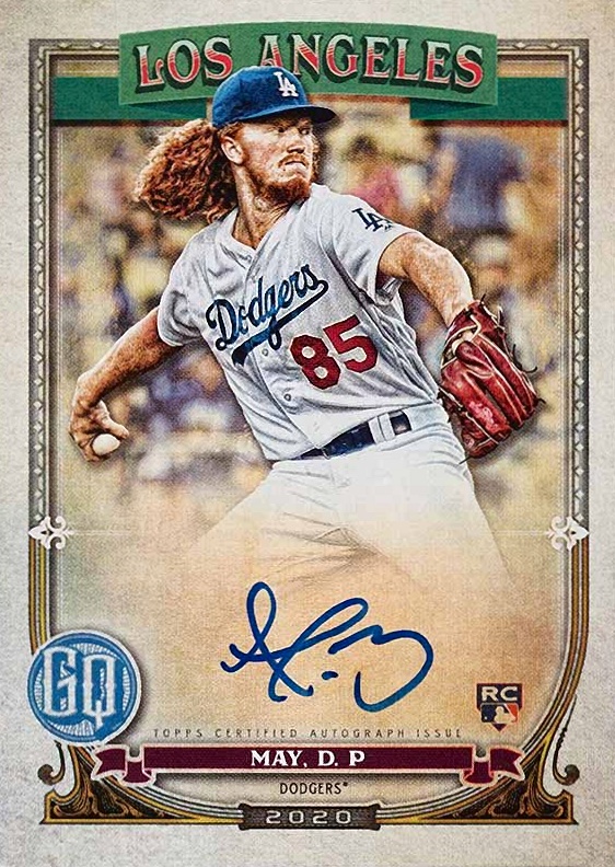 2020 Topps Gypsy Queen Autograph Dustin May #TG Baseball Card
