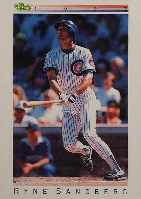 1992 Classic Ryne Sandberg #T79 Baseball Card