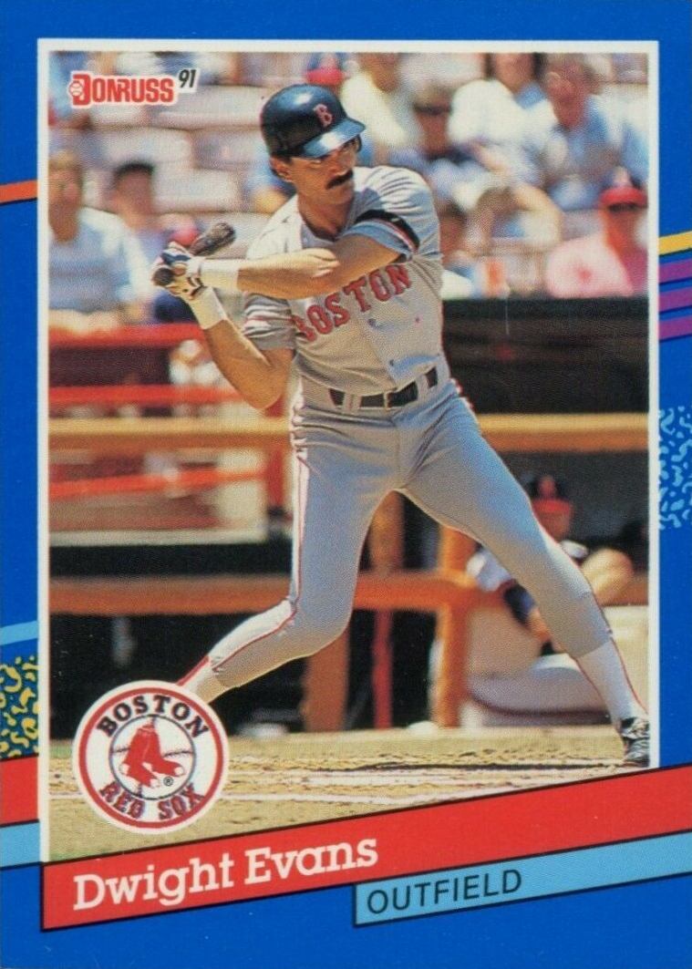 1991 Donruss Dwight Evans #122 Baseball Card