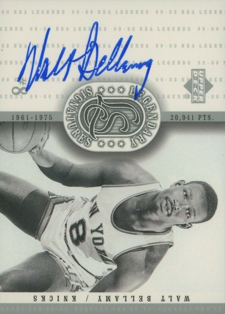 2000 Upper Deck Legends Legendary Signatures Walt Bellamy #WB Basketball Card