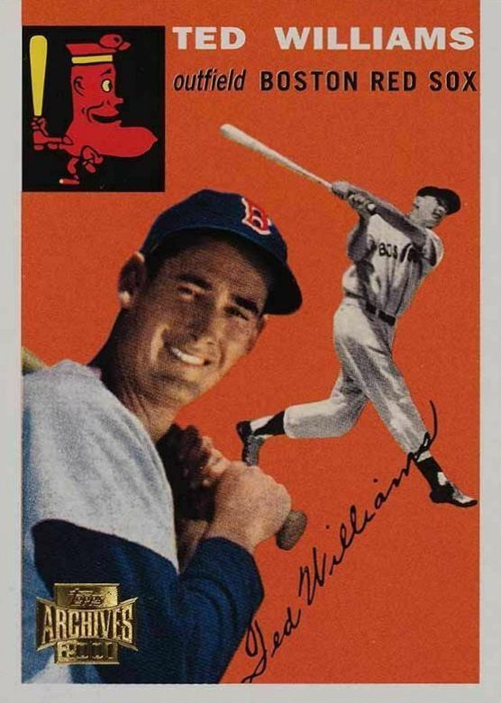 2001 Topps Archives Reprint Ted Williams #25 Baseball Card
