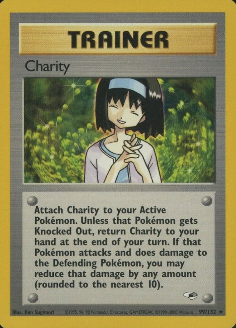2000 Pokemon Gym Heroes  Charity #99 TCG Card