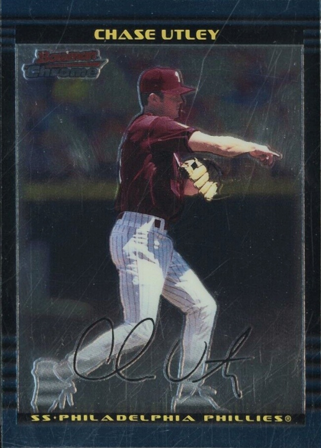 2002 Bowman Chrome Chase Utley #241 Baseball Card