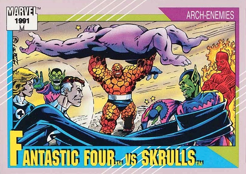 1991 Marvel Universe Fantastic Four vs Skrulls #92 Non-Sports Card
