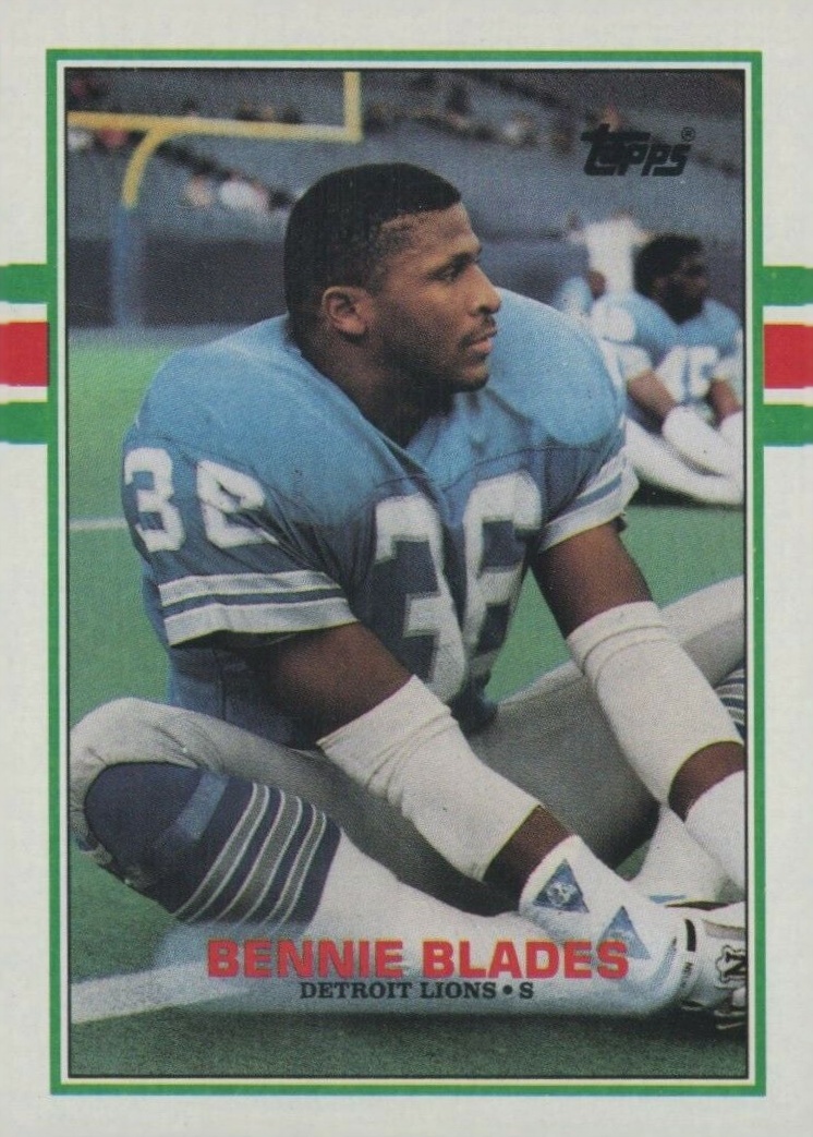 1989 Topps Bennie Blades #365 Football Card