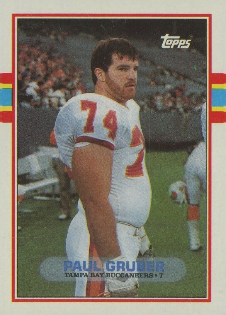 1989 Topps Paul Gruber #333 Football Card