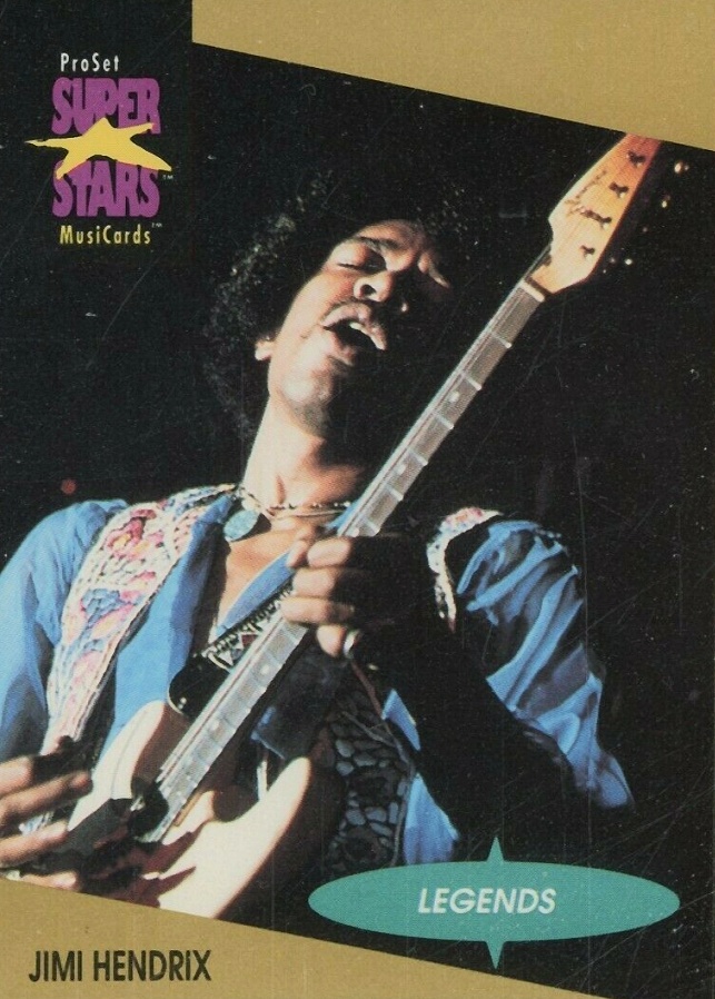 1991 Proset Superstars Musicards Jimi Hendrix #10 Non-Sports Card