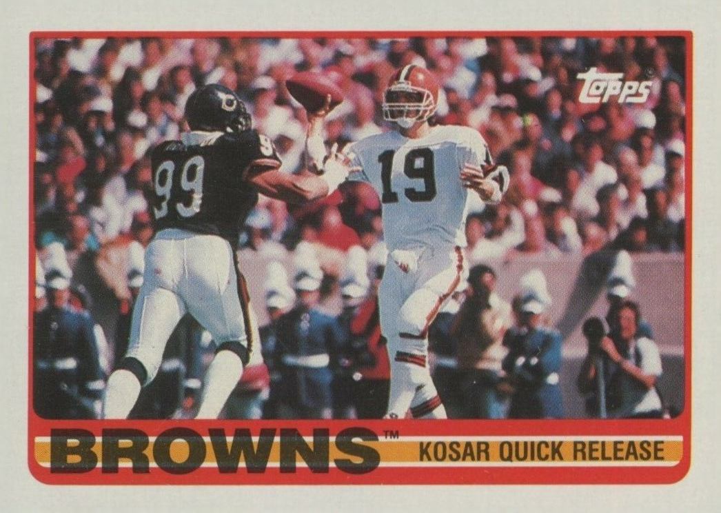 1989 Topps Browns Team #138 Football Card