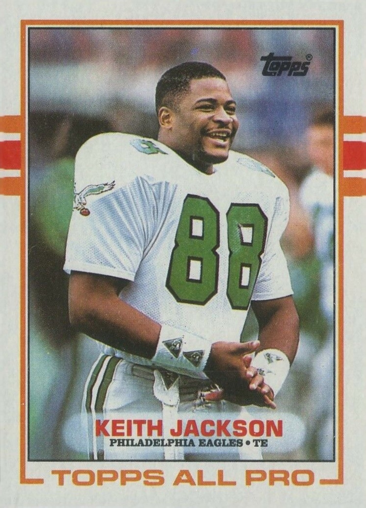 1989 Topps Keith Jackson #107 Football Card