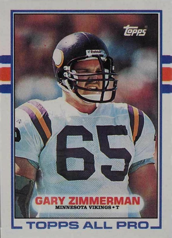 1989 Topps Gary Zimmerman #77 Football Card