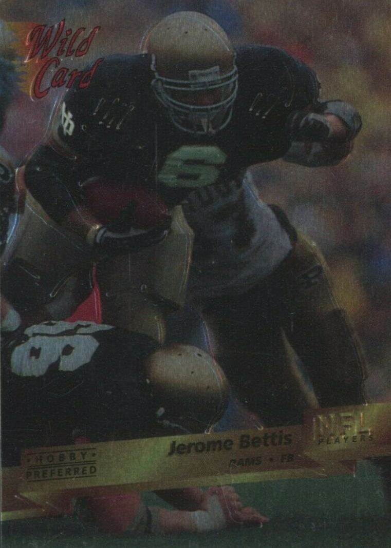 1993 Wild Card Jerome Bettis #159 Football Card