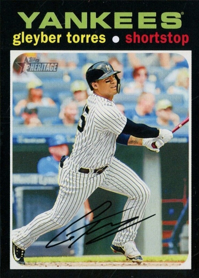 2020 Topps Heritage Gleyber Torres #483 Baseball Card