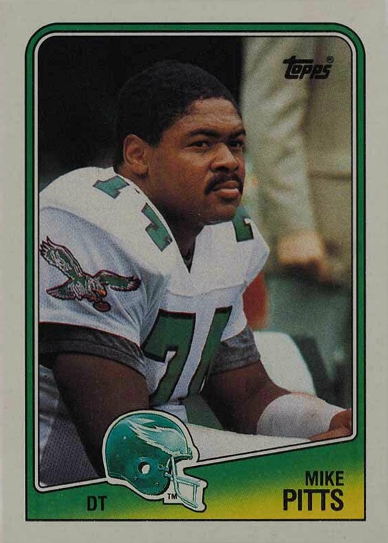 1988 Topps Mike Pitts #243 Football Card