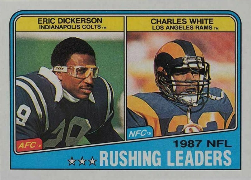 1988 Topps Rushing Leaders #217 Football Card